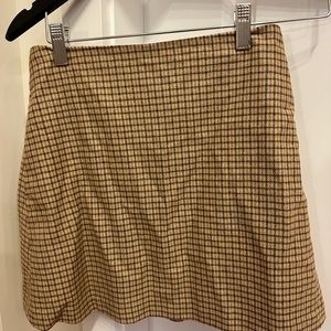 Aritzia Wilfred plaid skirt